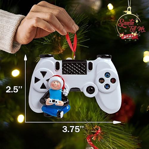 Miniatura 3 de Video Game Christmas Ornament 2025 Personalized Gaming Controller Gift for Teenage Boy, Son, Grandson, or Boyfriend – Custom Holiday Keepsake for