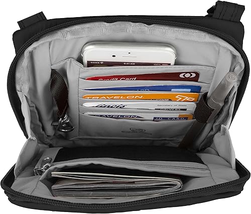 Miniatura 4 de Travelon Anti-Theft Classic Light Mini Crossbody Bag, Black, One Size