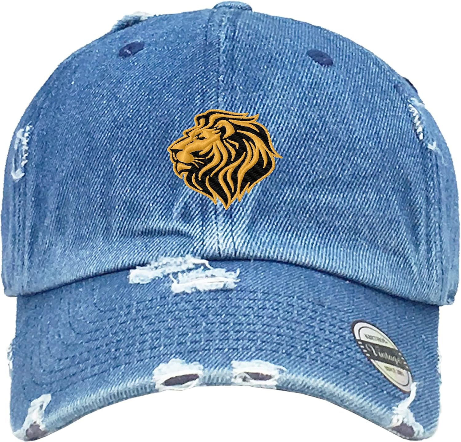 Lion Dad Hat Embroidered Adjustable Vintage Snapback Animal Lover Cap