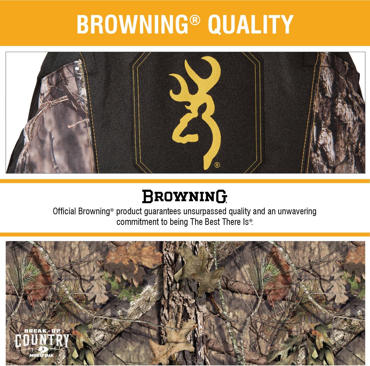 Browning unisex adult Universal (Single) Seat Cover, Buckmark (Mossy Oak Break-Up Country), Single US