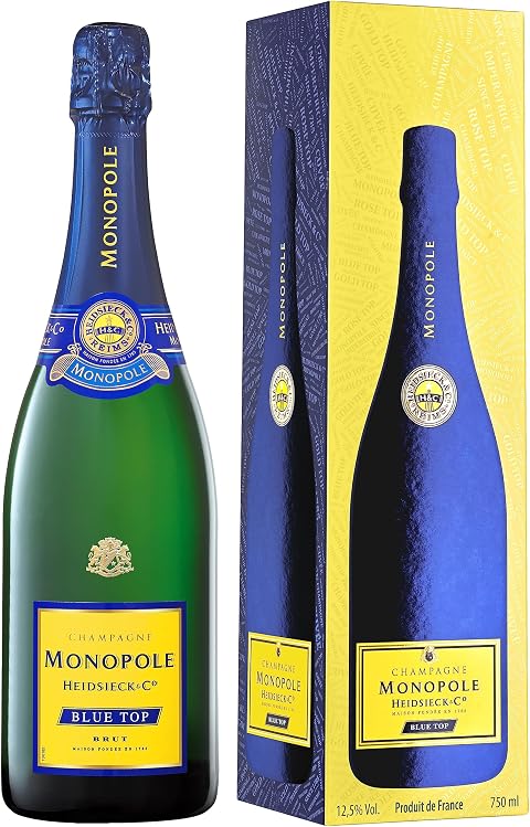 Champagne Monopole Heidsieck Blue Top Brut mit Geschenkverpackung (1 x 0.75 l)
