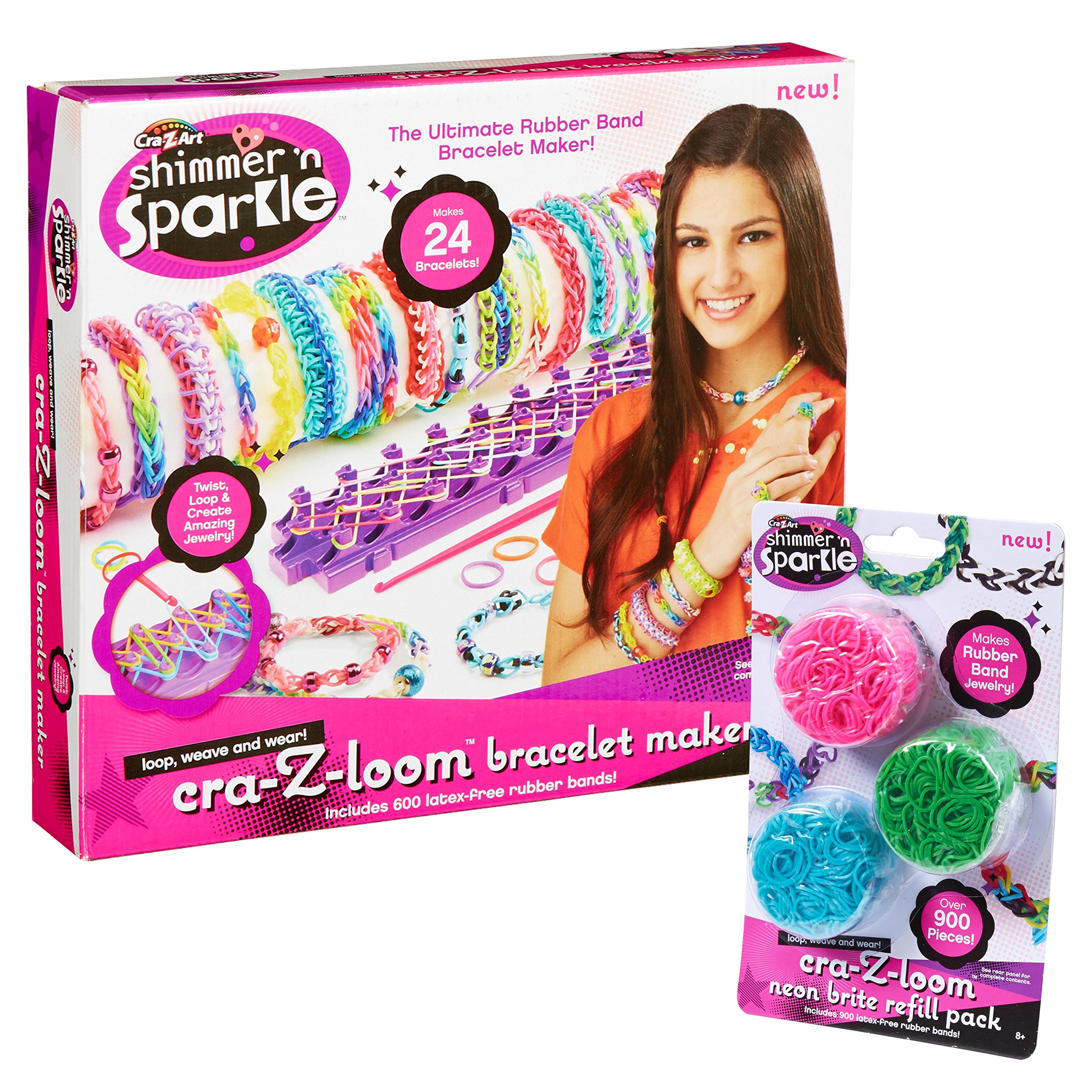 Shimmer And Sparkle Cra Z Loom Bracelet Maker Desertcart INDIA