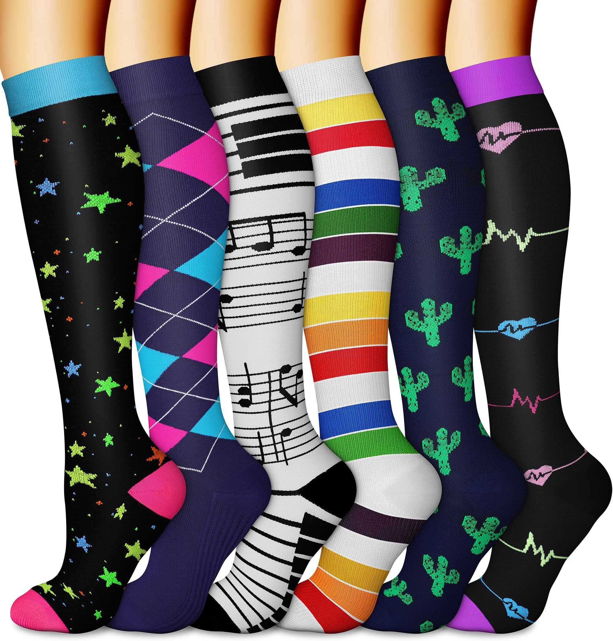 Copper Compression Socks (3 Pairs), 15-20 mmhg is BEST Athletic & Medical for Men & Women, Running, Flight, Travel, Nurses - Boost Performance, Blood Circulation & Recovery