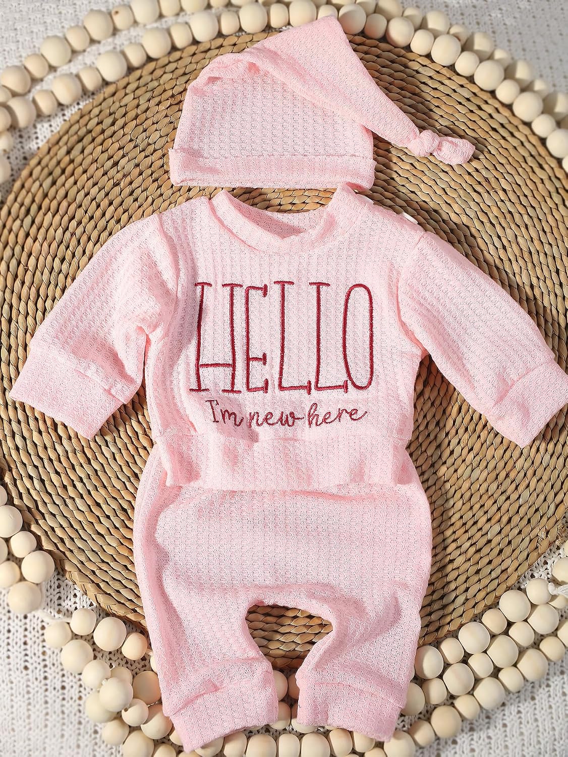 Ylsteed Newborn Baby Boy Girl Clothes Outfits Long Sleeve Romper Bodysuit Baby Shower Coming Home Outfit Shirt+Pants+Hat
