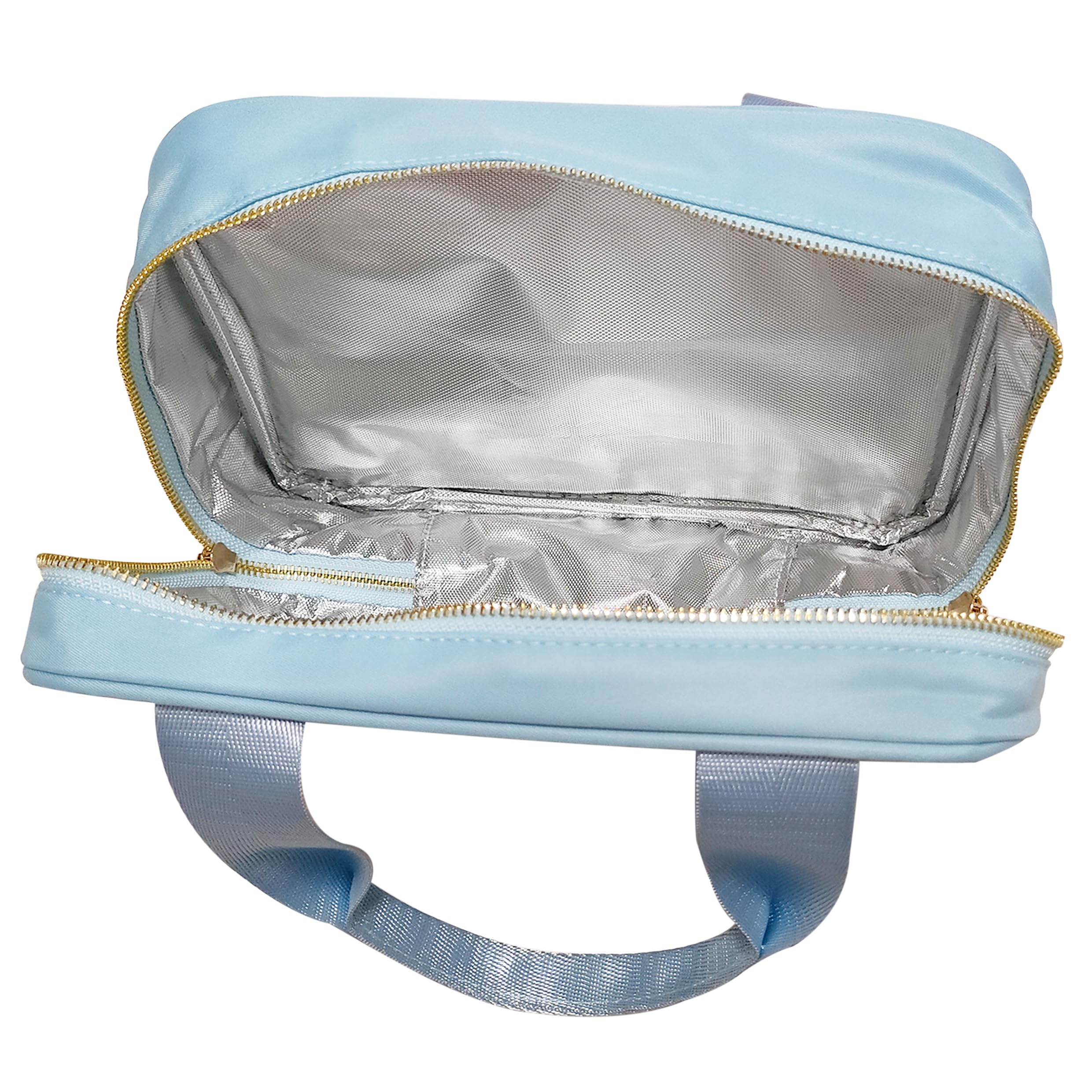 Sac Isotherme Repas Sac Fourre-Tout À Déjeuner Isolé en Nylon Imprimé d'arc, Sacs Main Isothermes Thermiques, Étui for Voyage, Travail, École, Pique-Nique(Pink Flower)