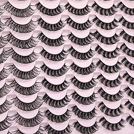 Eyelashes Russian Strip Lashes 3D Wispy False Lashes Natural Look Short Eye Lashes Pack Like Eyelash Extension 30 Pairs by ALICE