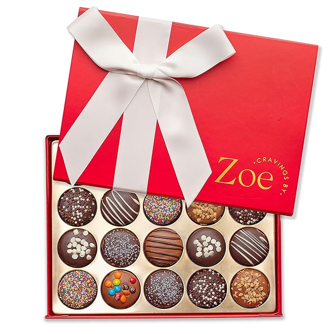 CRAVINGS BY ZOE Chocolate Cookies Gift Box Chocolate Covered Sandwich Cookies