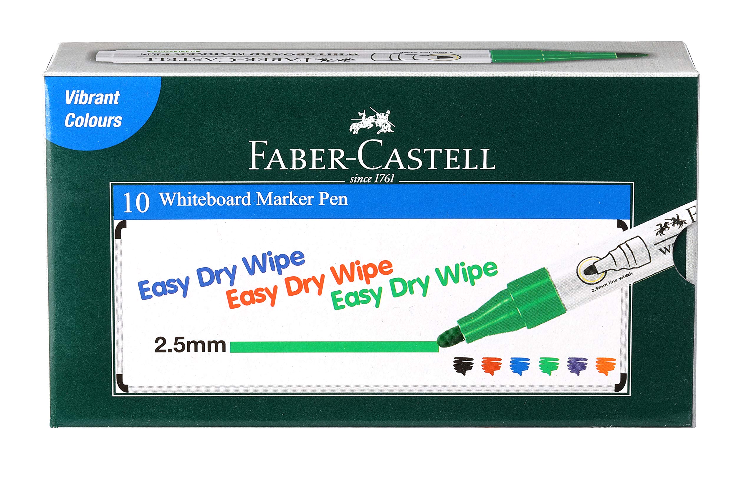 Faber-Castell Whiteboard Marker - Pack of 10 (Green)-image-9