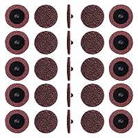 Vista 6 de 25 discos de lijado de 2 pulgadas de cambio rápido de disco de bloqueo de rollo de muere disco de lijado discos de lijado de superficie media discos