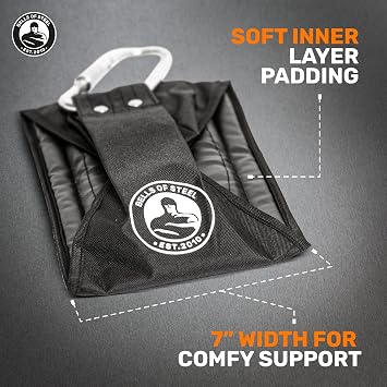 Bells of Steel Hanging Ab Straps for Pull Up Bar, Power Rack - Arm Strap for Commercial and Home Gym, Padded Ab Hanging Straps for Exercise - Abdominal Workout, Core Strength - Pair of Pull up Straps