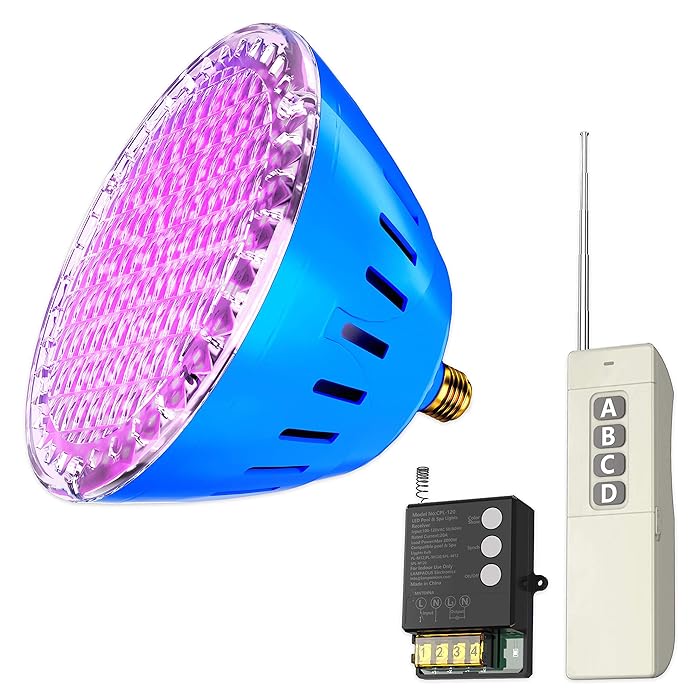 Buy LED Pool Light Bulb RGB White Color Changing Disco Color Show, 500W