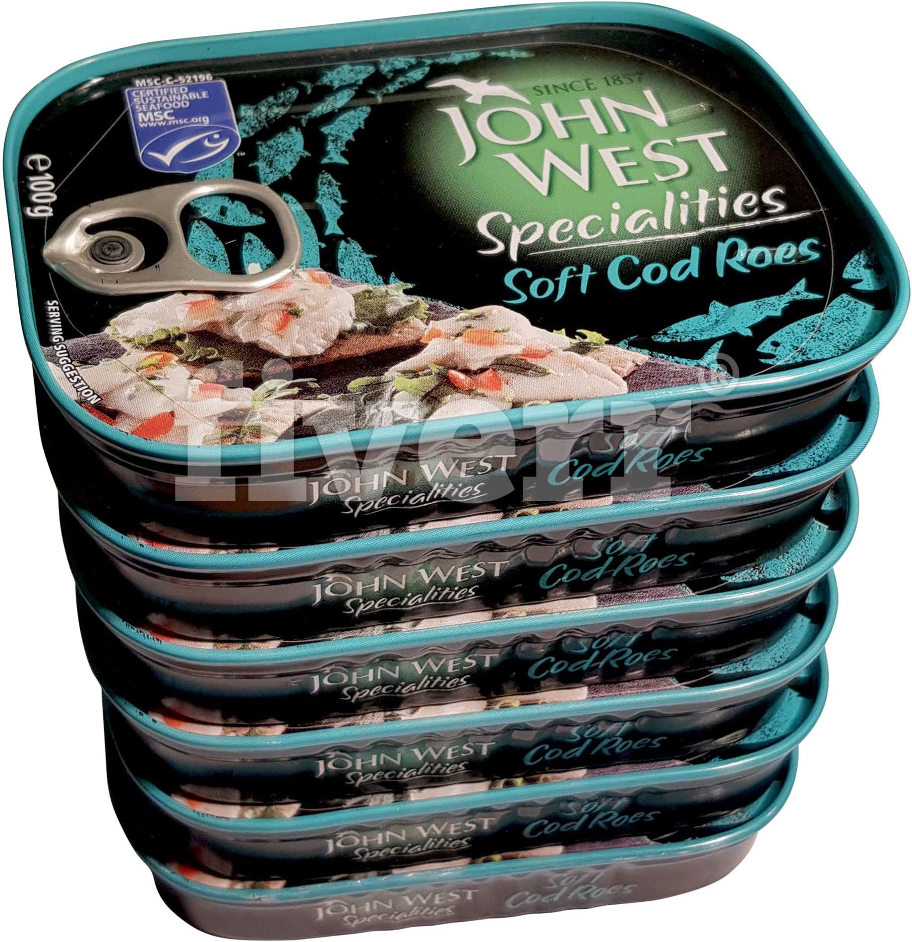 John West Cod Soft Roes (100g) - Pack of 6