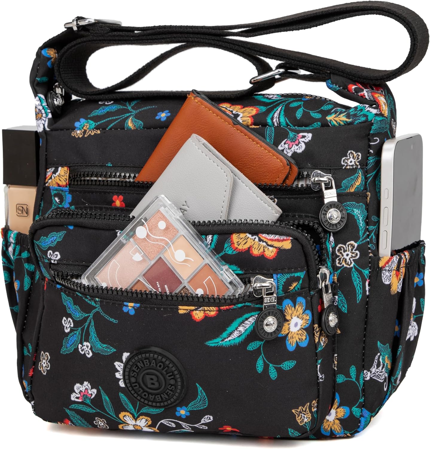 Crossbody Purses for Women Lightweight Shoulder Handbags Waterproof Nylon Travel Bag Ladies Pocketbooks - Image 4