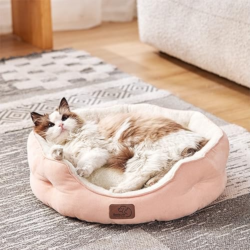 Miniatura 2 de Bedsure Camas para perros pequeños, camas redondas para gatos de interior, cama lavable para cachorros y gatitos con parte inferior antideslizante,