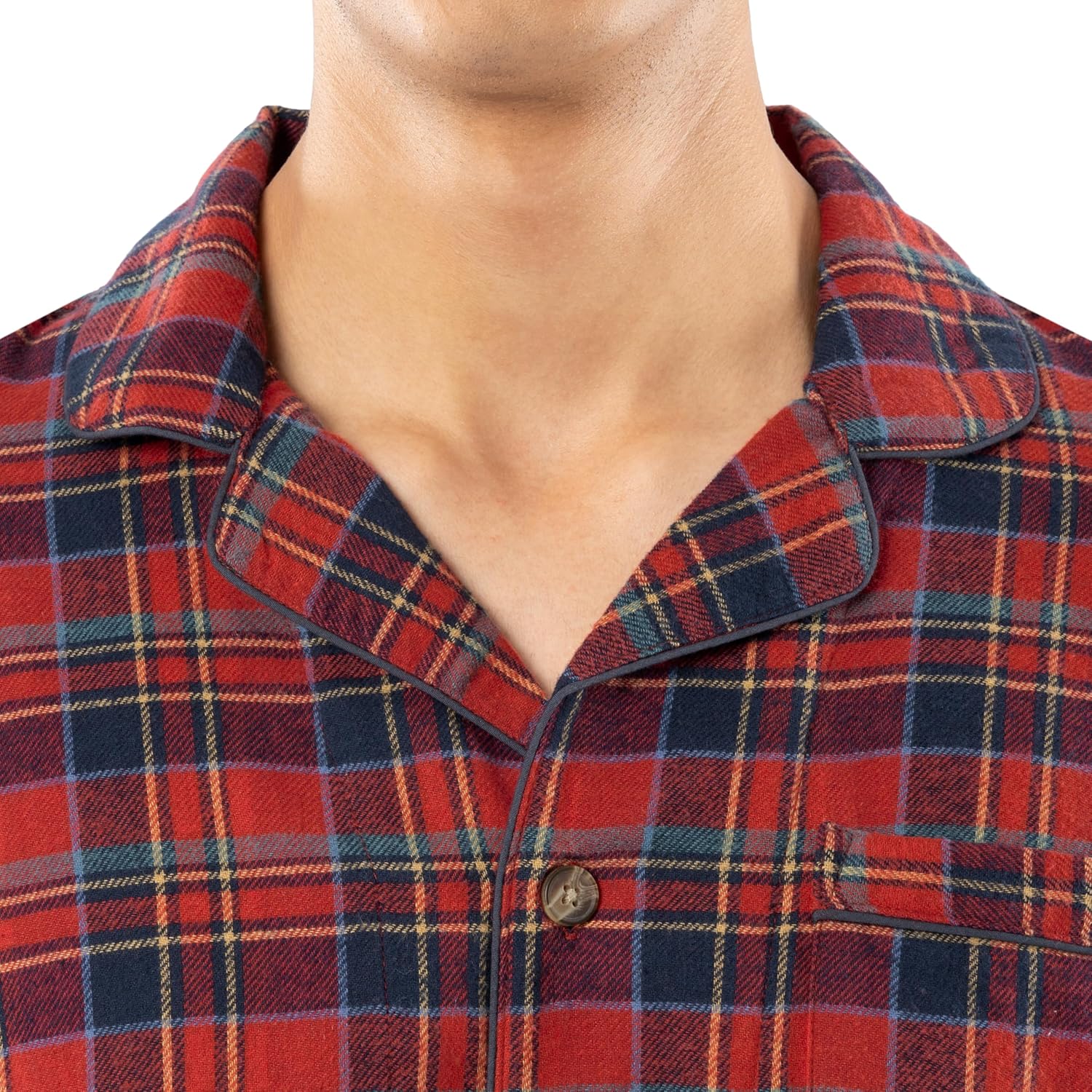 Fruit of the Loom mens Flannel Pajama Sleep Set - Image 5