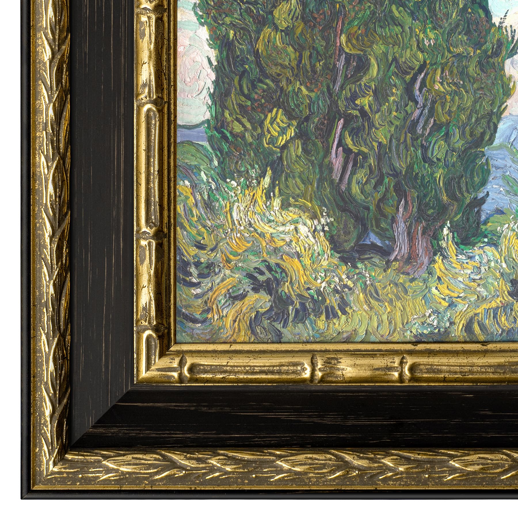Amazon.com - Yaetm Vintage 5x5 Picture Frame, Ornate Antique Gold