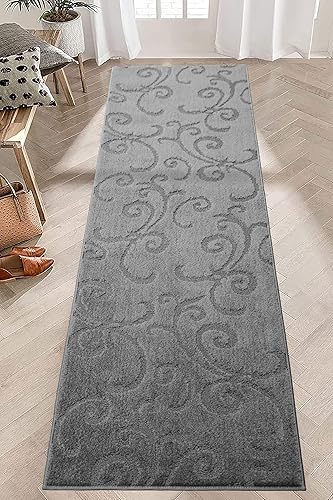 Miniatura 4 de Alfombra antideslizante lavable de 8 pies de largo con respaldo de goma, 31 pulgadas x 8 pies, tapete personalizado para cocina, pasillo, escaleras,