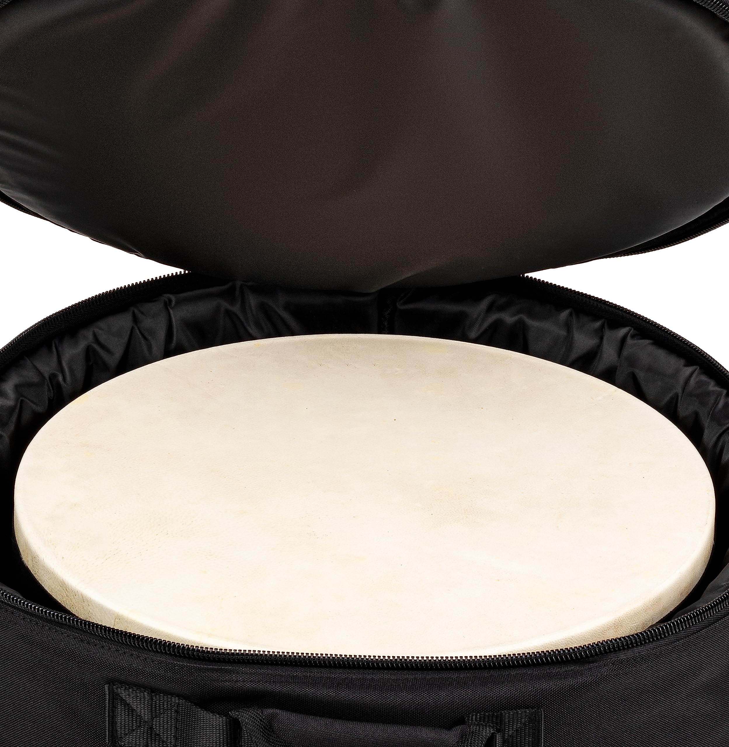 Meinl Percussion MFDB-14 - Custodia per tamburo a cornice, 35,6 cm (14") ø 6,4 cm (2.5"), in nylon rinforzato, nera