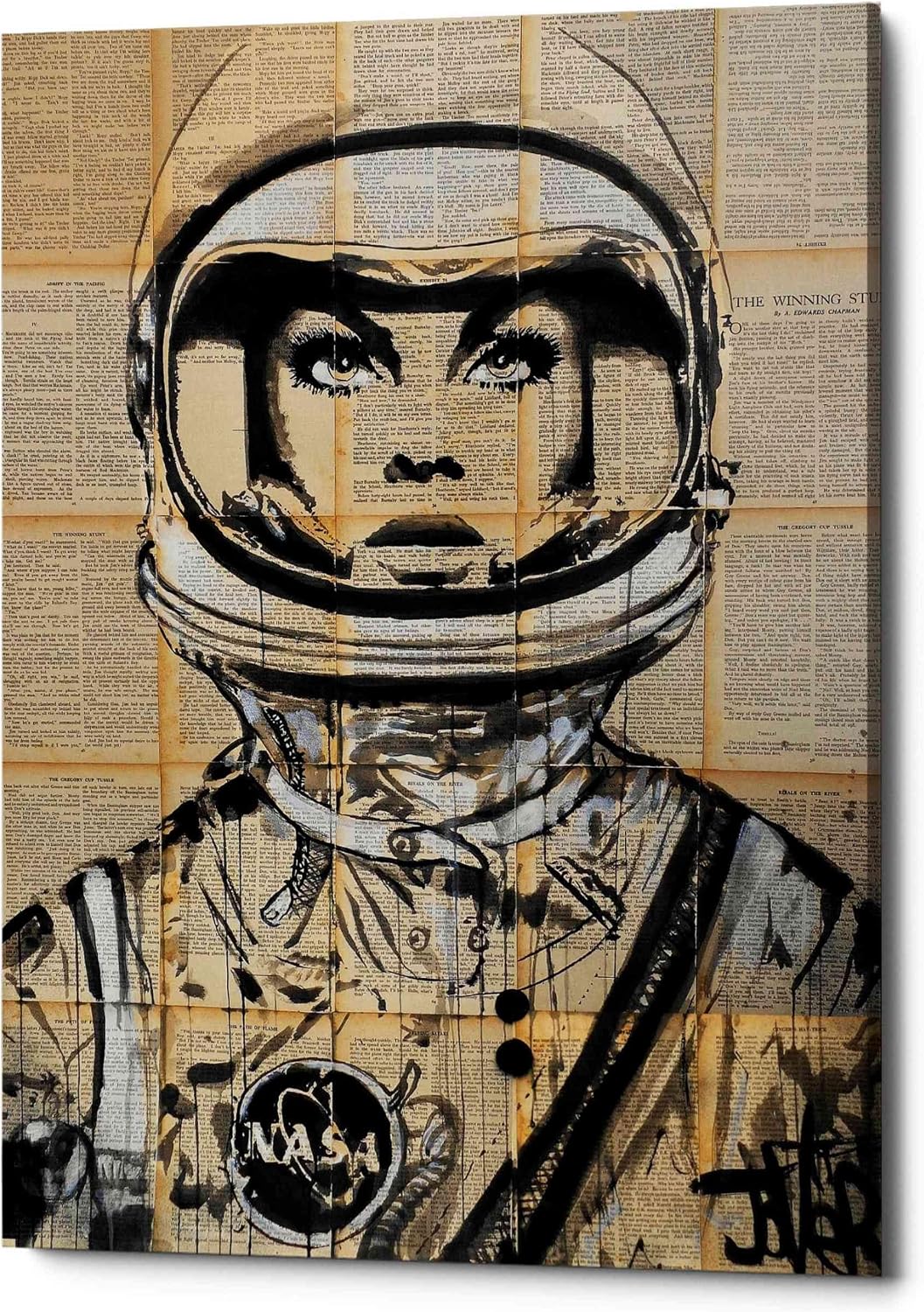 Epic Graffiti 'Orbit' by Loui Jover, Canvas Wall Art, 12"x18"
