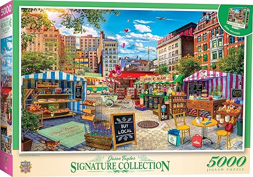 Baby Fanatic MasterPieces - Rompecabezas de 5000 piezas para adultos familiares o niños compra miel local 40 x 60 pulgadas