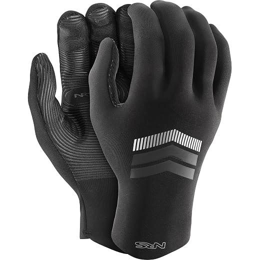 NRS Fuse Gloves - Neoprene Insulation Paddling Gloves for Kayaking, Canoeing, Rafting