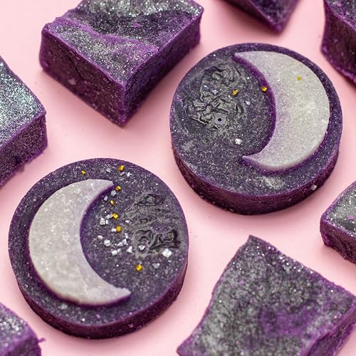 Silky Gem® Ube Purple Sapphire: Viral ASMR Crystal Candy – Handcrafted Edible Jewelry – 10 Pieces