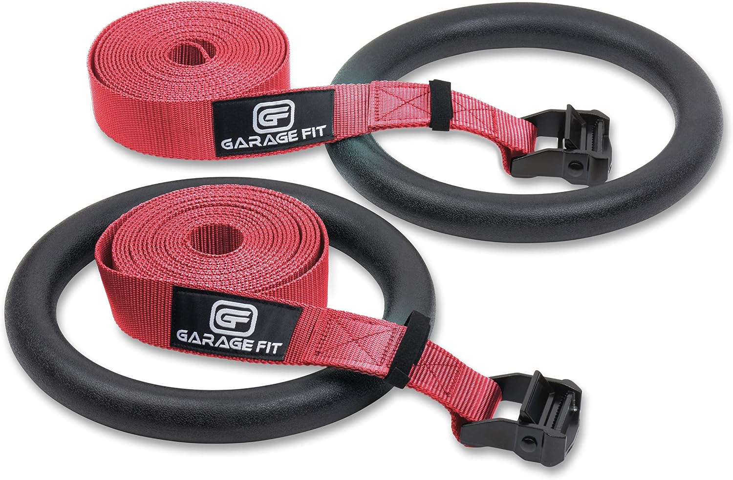 Garage Fit Gymnastic Rings - Premium Heavy Duty Cross Training, Gymnastics, Fitness, Exercise Rings