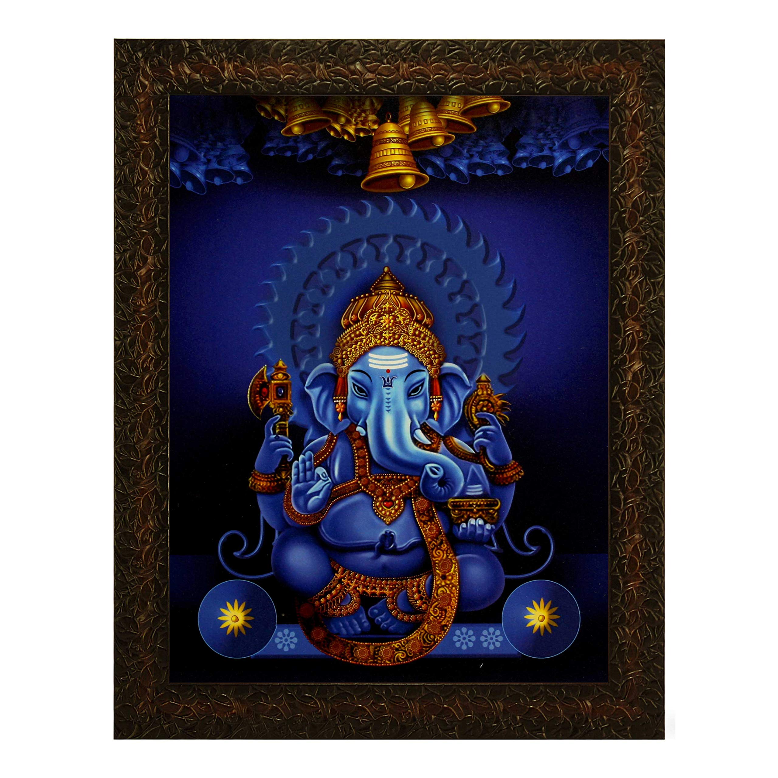 Amazon.co.jp: インディアナラロードガネーシャ 絵画 - 合成木材