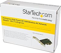 Vista 8 de StarTech.com PCI Express AC1200 Adaptador de red inalámbrica-CA de doble banda - Tarjeta WiFi PCIe 802.11ac - Tarjeta inalámbrica de CA de 2.4/5GHz