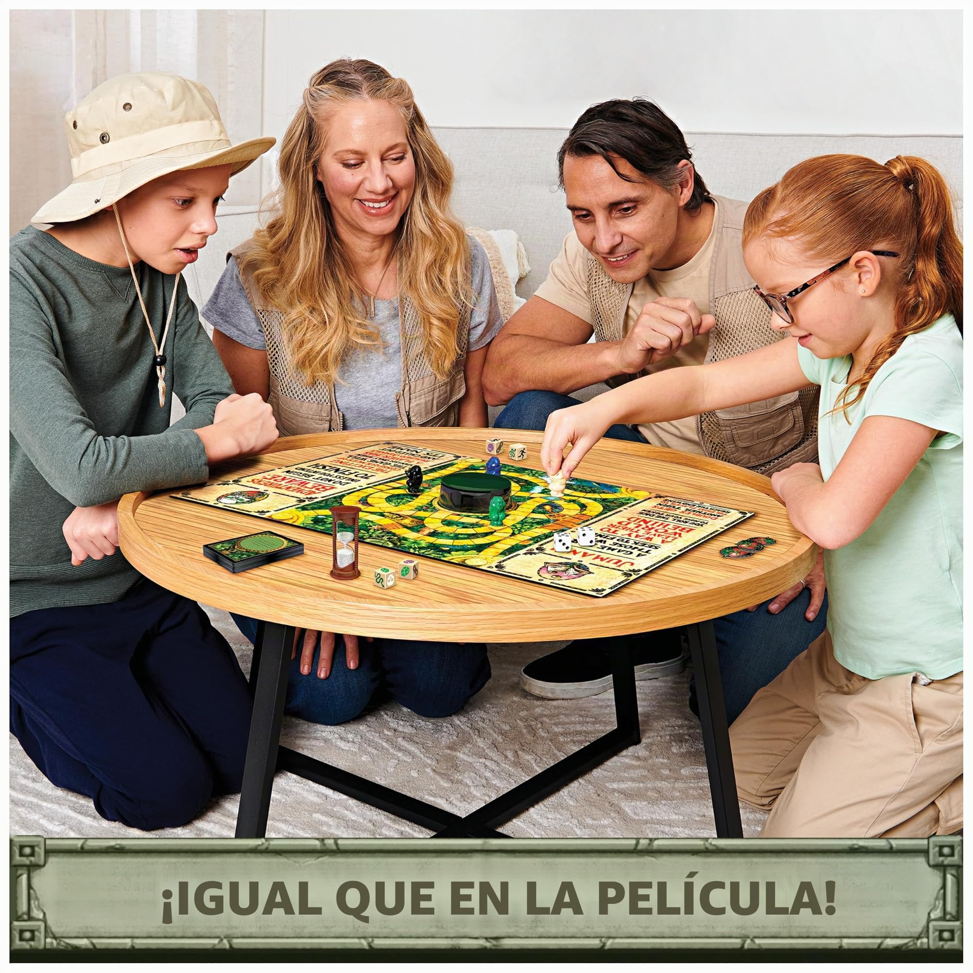 Jumanji: el Juego, clásico Juego de Mesa de Aventuras para familias y niños a Partir de 8 años