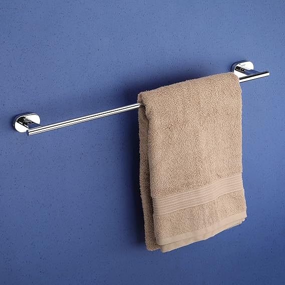 LAPO Stainless Steel 304 Grade Towel Rod for Bathroom | Towel Stand | Bathroom Accessories | Towel Bar | Towel Hanger(24 inch, Chrome Finish)