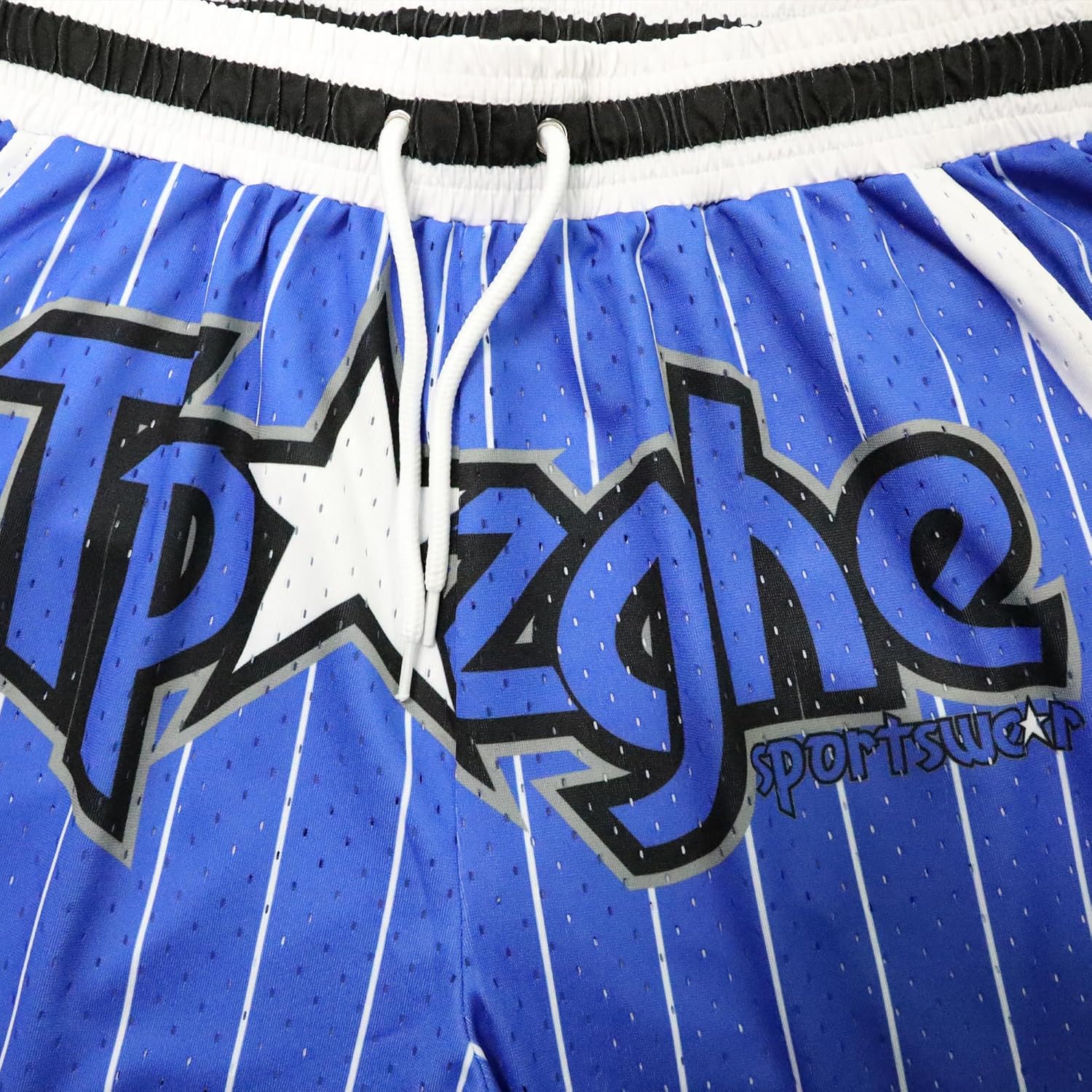 Mens Cool Graphic Sport Athletic Shorts Light Weight Mesh Workout Training Drawstring Basketball Shorts - Image 4