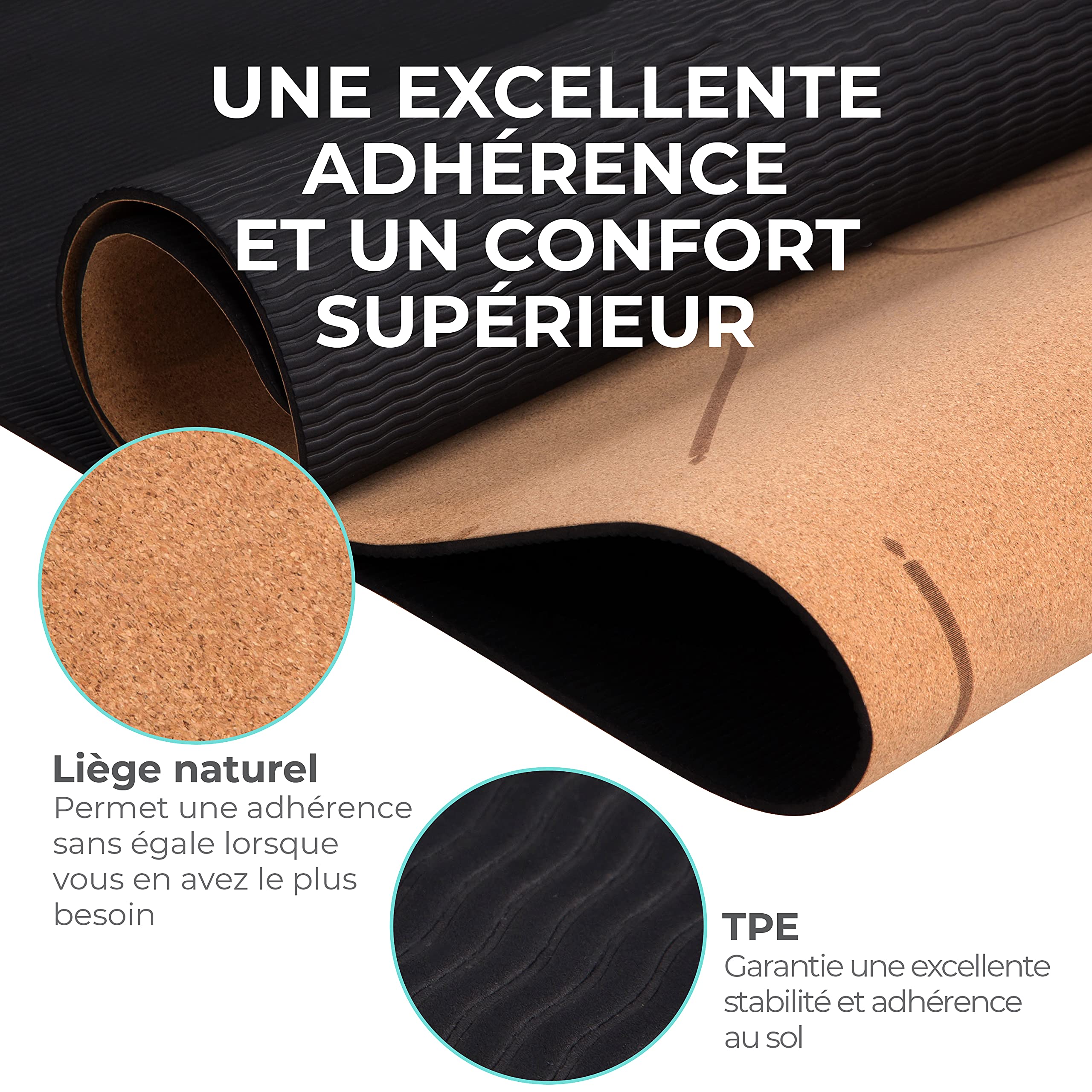 Tapis De Yoga Sdlogal TPE écologique – Antidérapant Fitness
