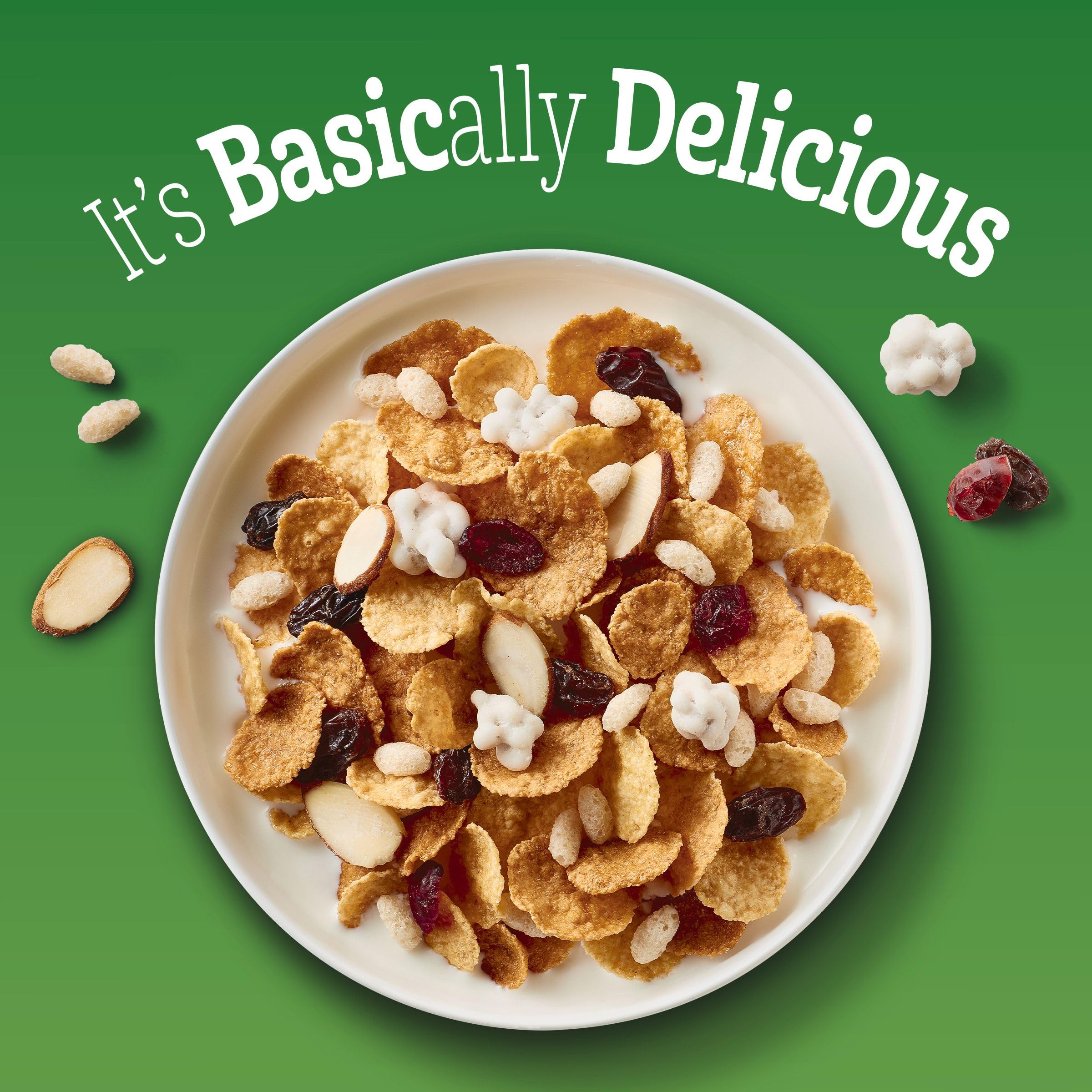 Cereal básico 4 Healthy Heart Healthy, Fruta y Nut Fibra Cereal con grano entero, 19.8 oz (paquete de 6)