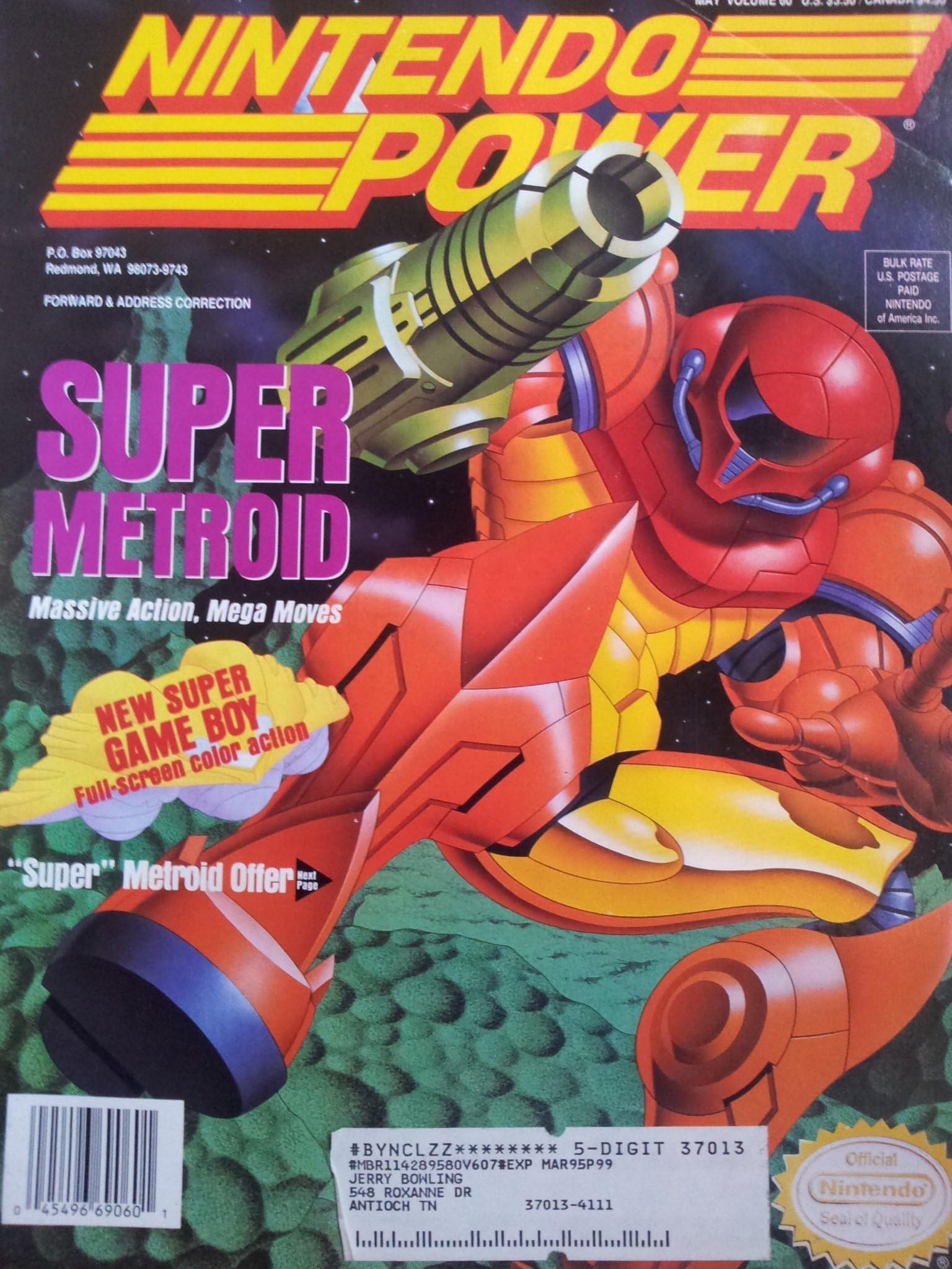 Nintendo Power Nintendo Power Volume 60 Super Metroid