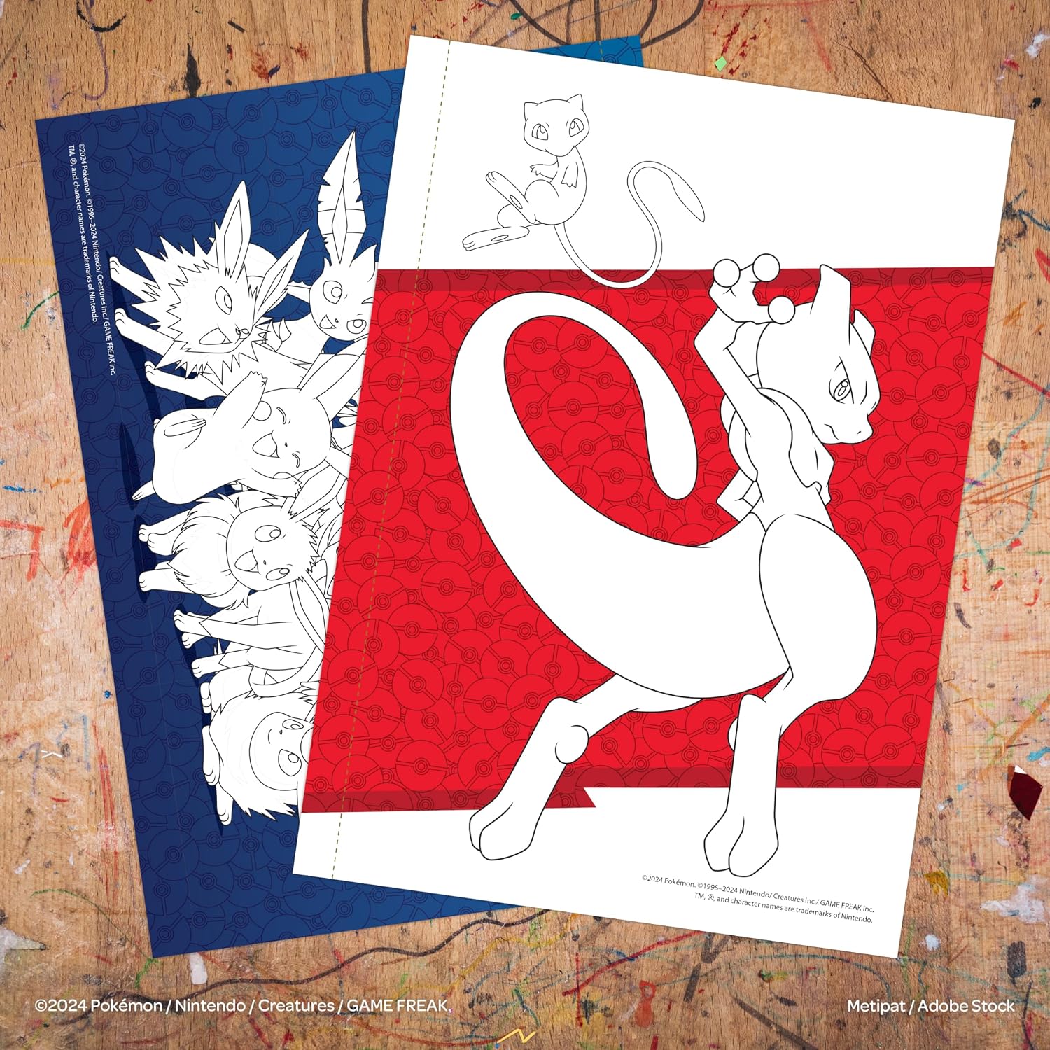 Pokemon 32-page Coloring Book with Puffy Stickers