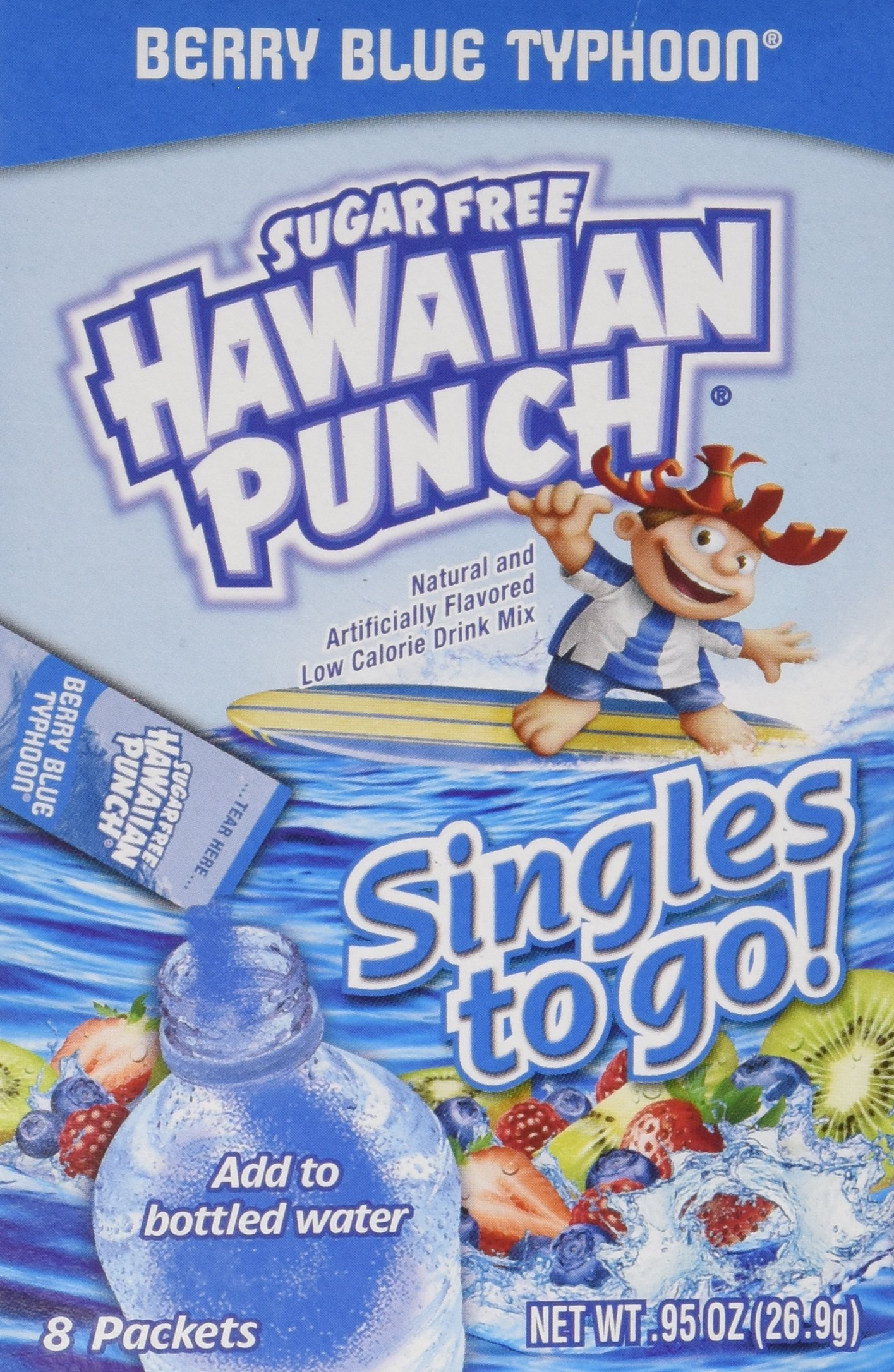 Buy Hawaiian Punch Singles Water Drink Mix To Go Powder Packets, Berry