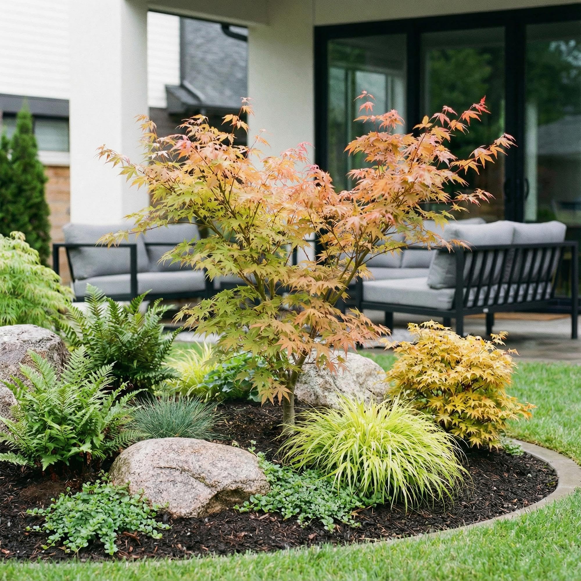Acer Palmatum Katsura Pianta Esterno, Acero Verde, Vaso 26cm, Altezza 90cm