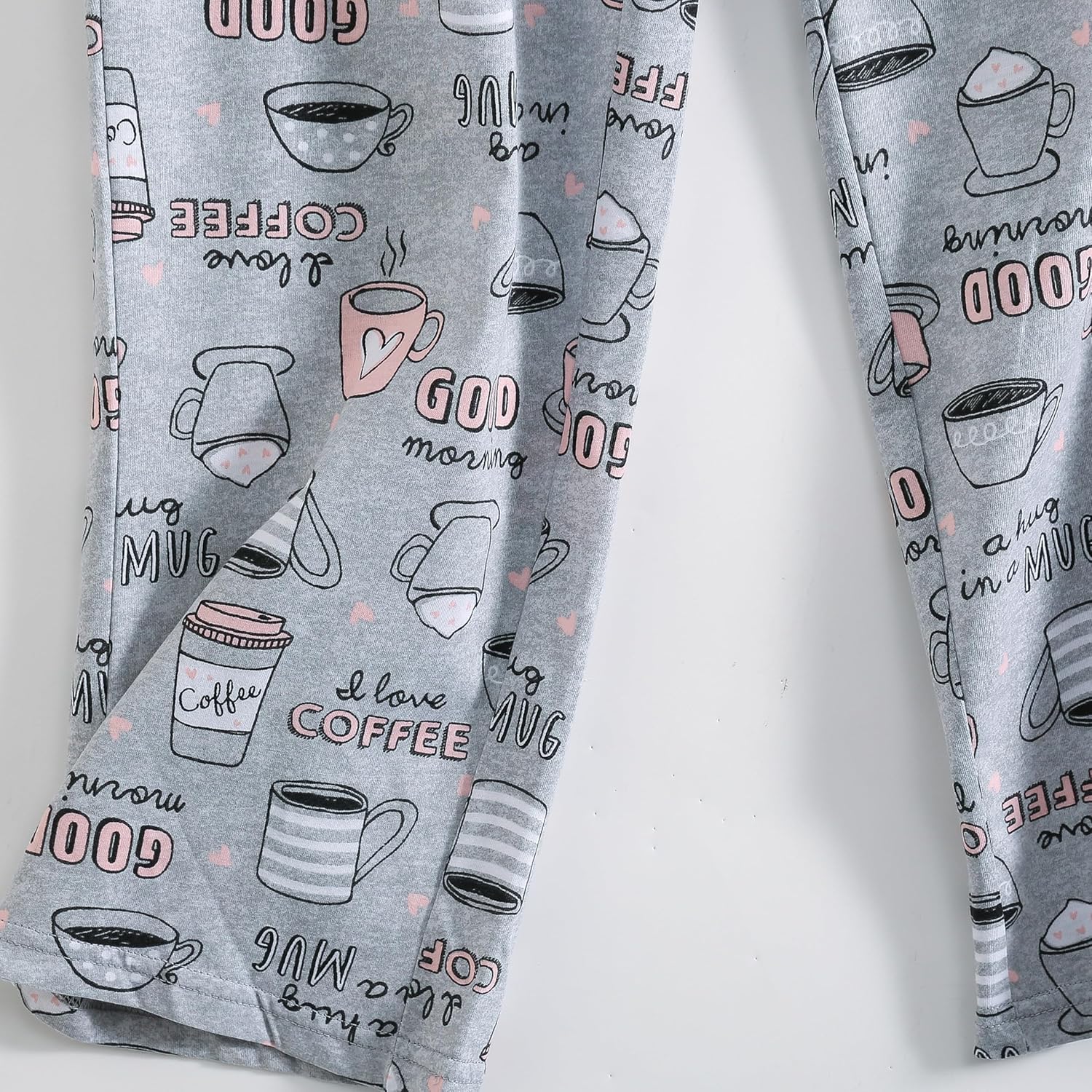 PNAEONG Womens Pajama Sets Cotton Lounge Sets for Women Short Sleeve Top With Pants 2 Piece pj sets With Pocket - Image 9