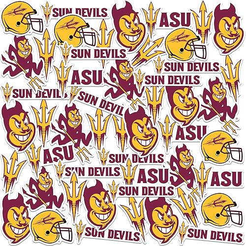 Miniatura 24 de Texas TECH University - Paquete variado de 50 calcomanías de vinilo grandes de lujo para laptop, botella de agua, álbumes de recortes, tableta