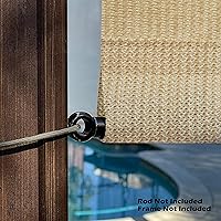 Vista 5 de Alion Home Toldo de repuesto personalizable de polietileno de alta densidad permeable con bolsillos para barra para pérgola