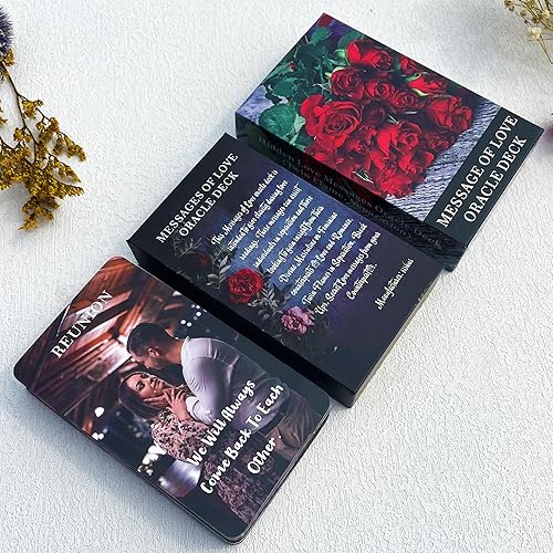 Miniatura 8 de DPEHAKMK Mensaje de amor Oracle Cards, tarjetas Oracle para principiantes, incluyendo amor, romance, llama gemela, mensajes de alma gemela