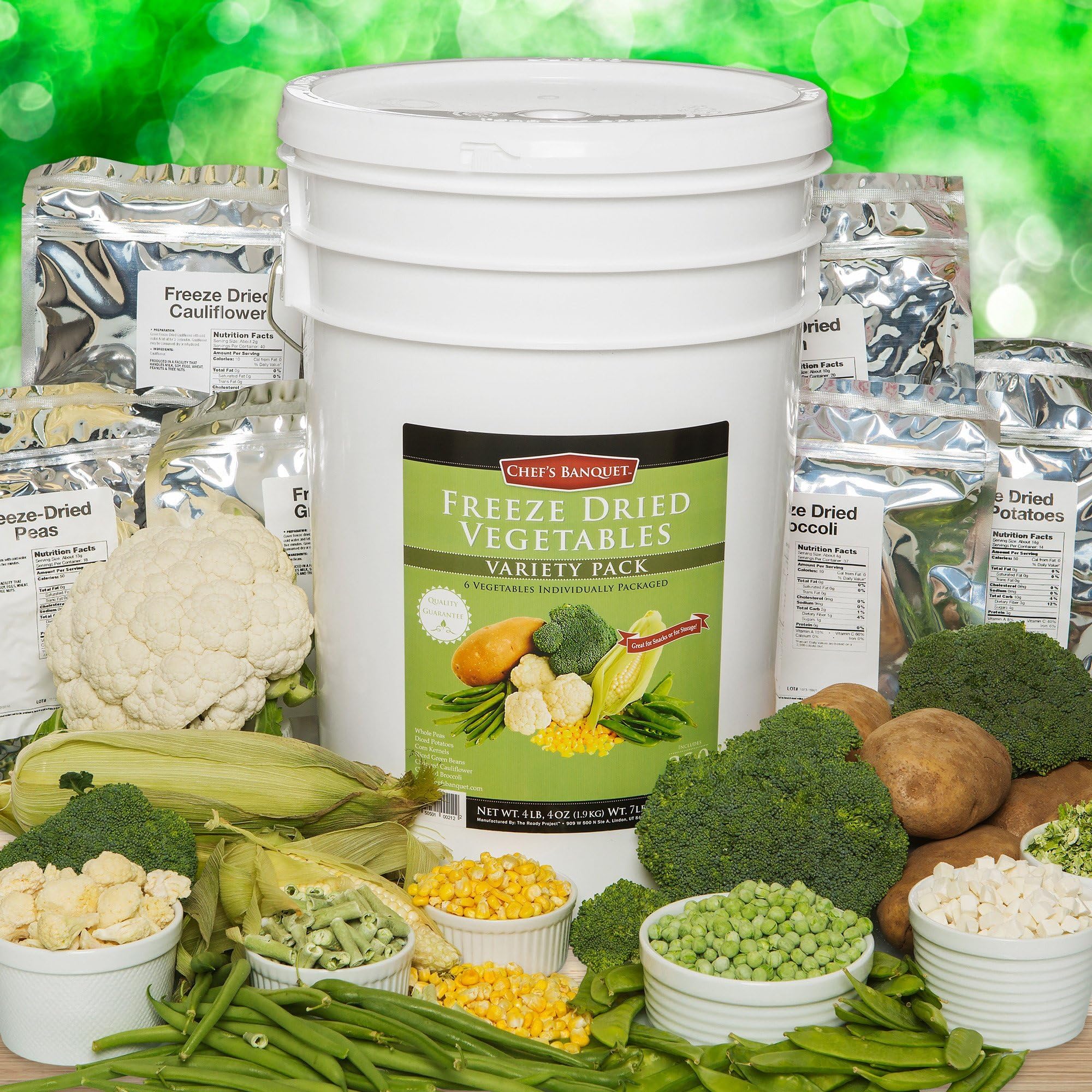 Freeze Dried Vegetable Variety Emergency Kit--320 Servings