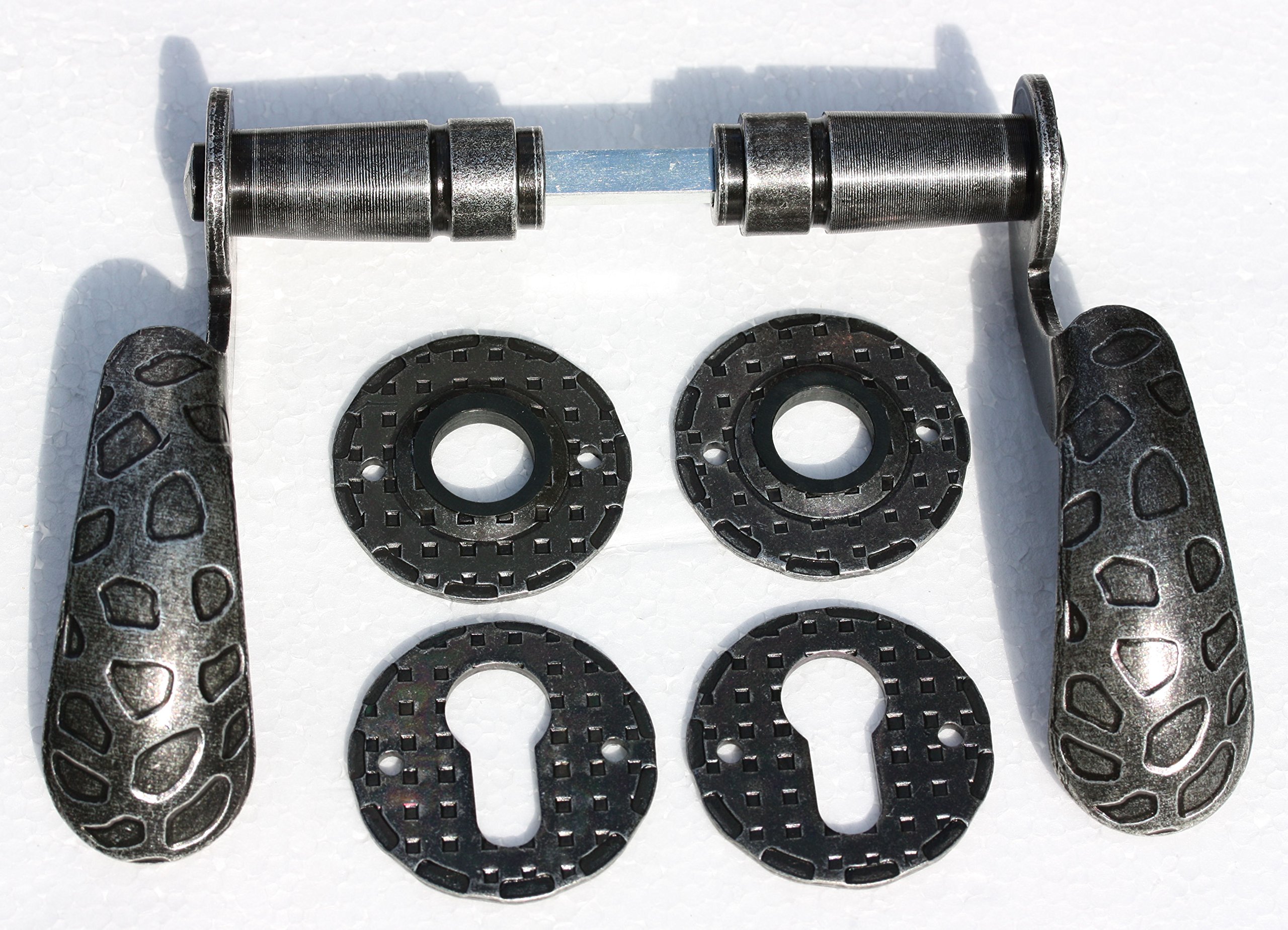 # 518 – Kit maniglia coppia Jack Antico Ferro Design Maniglia Porta a griff