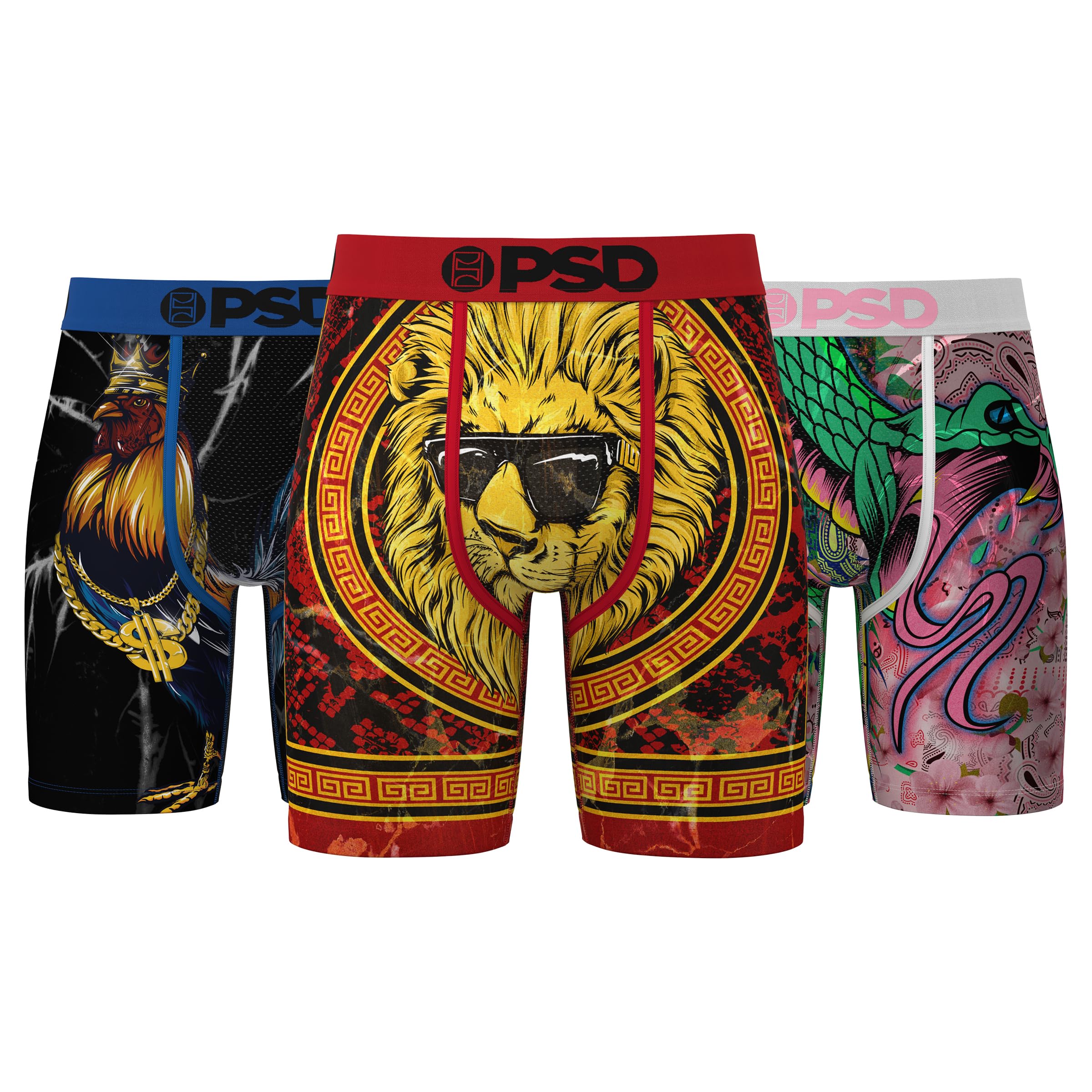 PSD Mens Cocky Boxer Briefs - Breathable and Supportive Mens Underwear with Moisture-Wicking Fabric