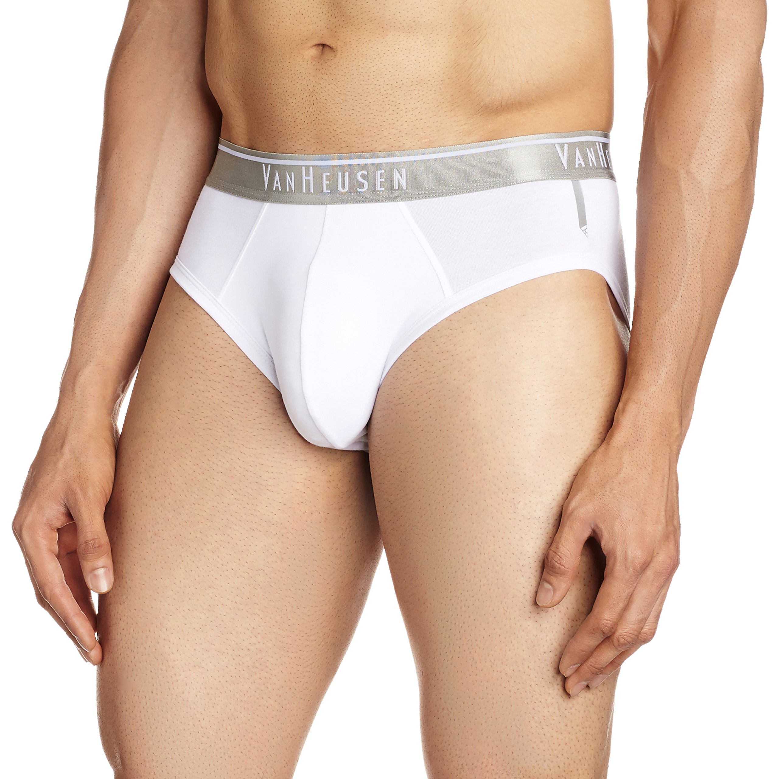 van heusen Men's Cotton Quick Dry Cotton Brief (Pack of 1) (IHILBR1SWH30001_White_X-Large_White_XL)-picture-19
