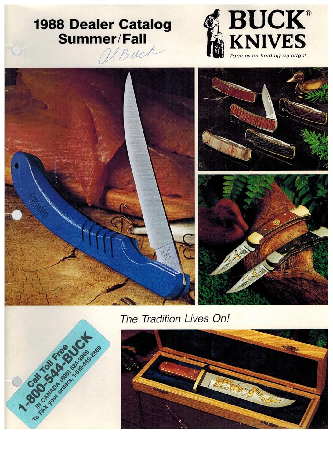 Buck Knives 1988 Dealer Catalog Summer / Fall Buck Knives