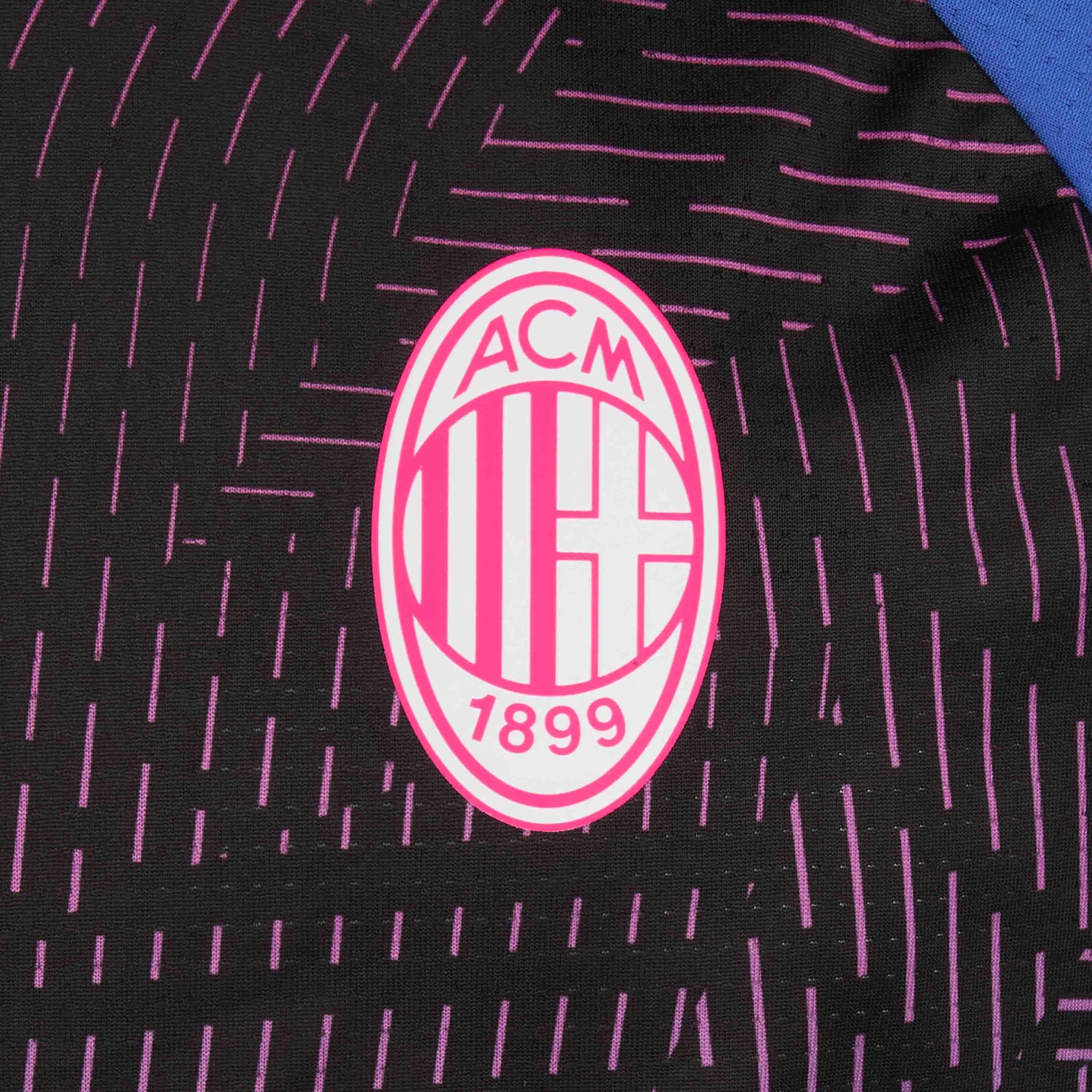 AC Milan Maglia Prematch, Stagione 2023/24, Nero, Adulto, Unisex, M