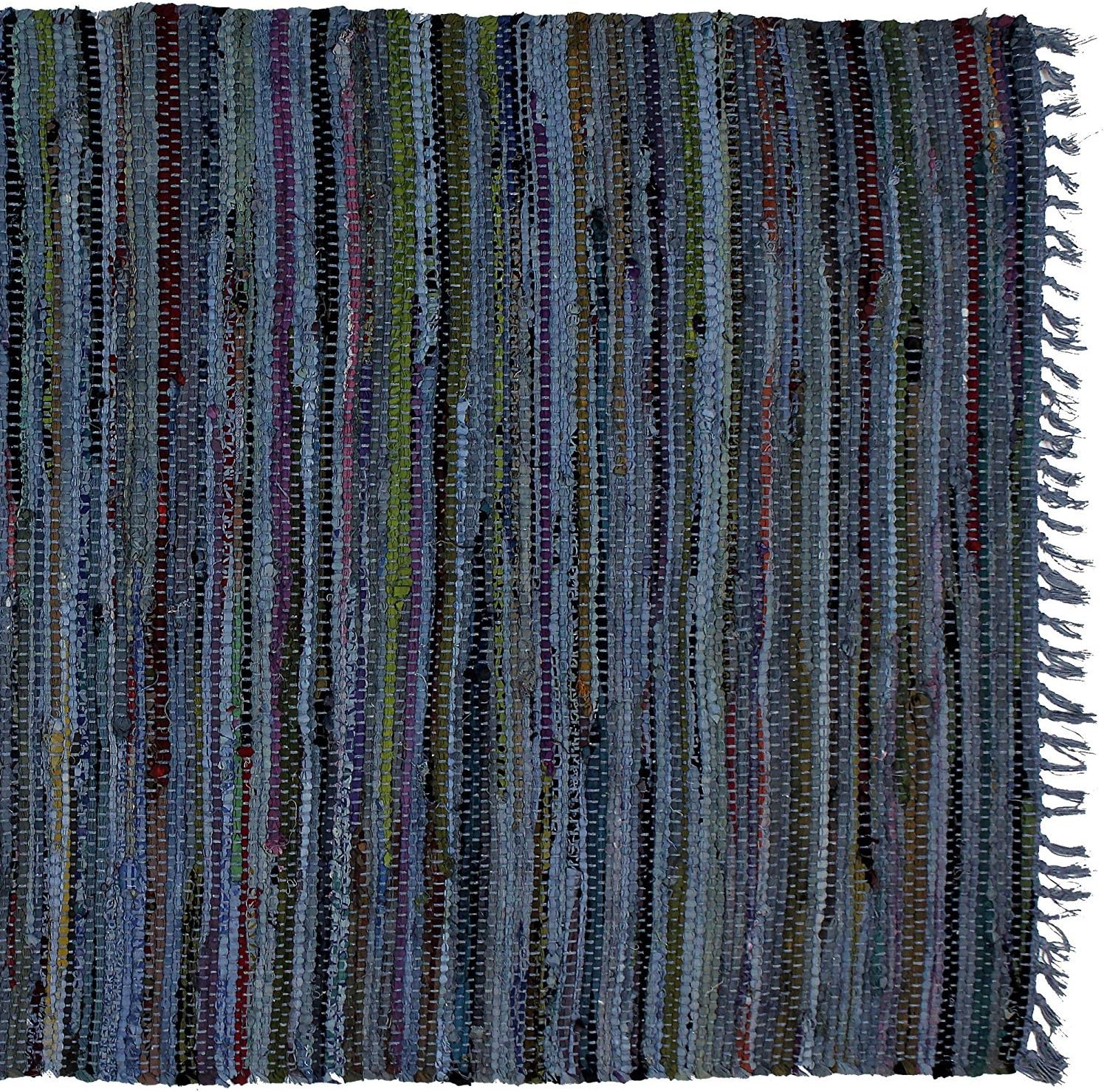 Sturbridge Country Rag Rug in Denim 30" x 50"