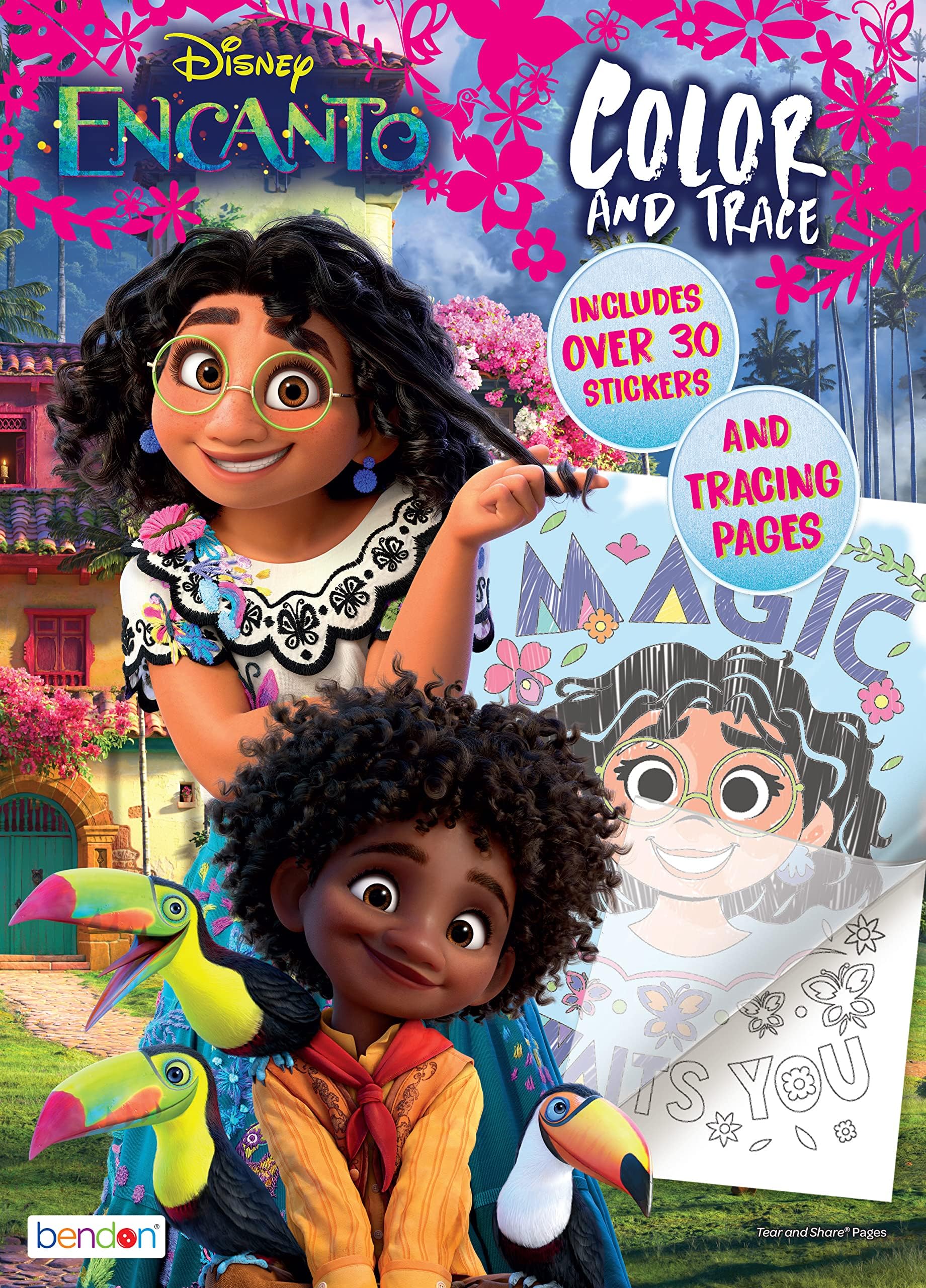 Disney Encanto 48 Page Color and Trace Coloring and Activity Book with 8 Tracing Sheets Paperback 51724 Bendon